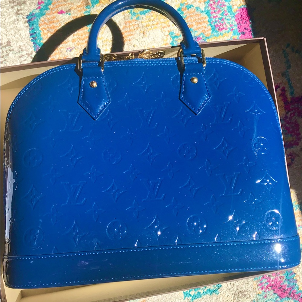 LOUIS VUITTON MONOGRAM VERNIS ALMA PM HANDBAG 👜 - Picture 2 of 13